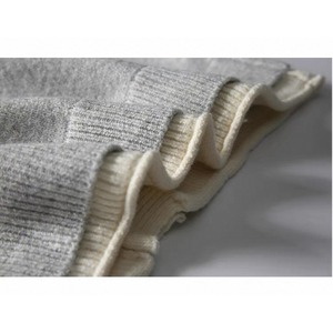 Contrast trim knit cardigan 1255