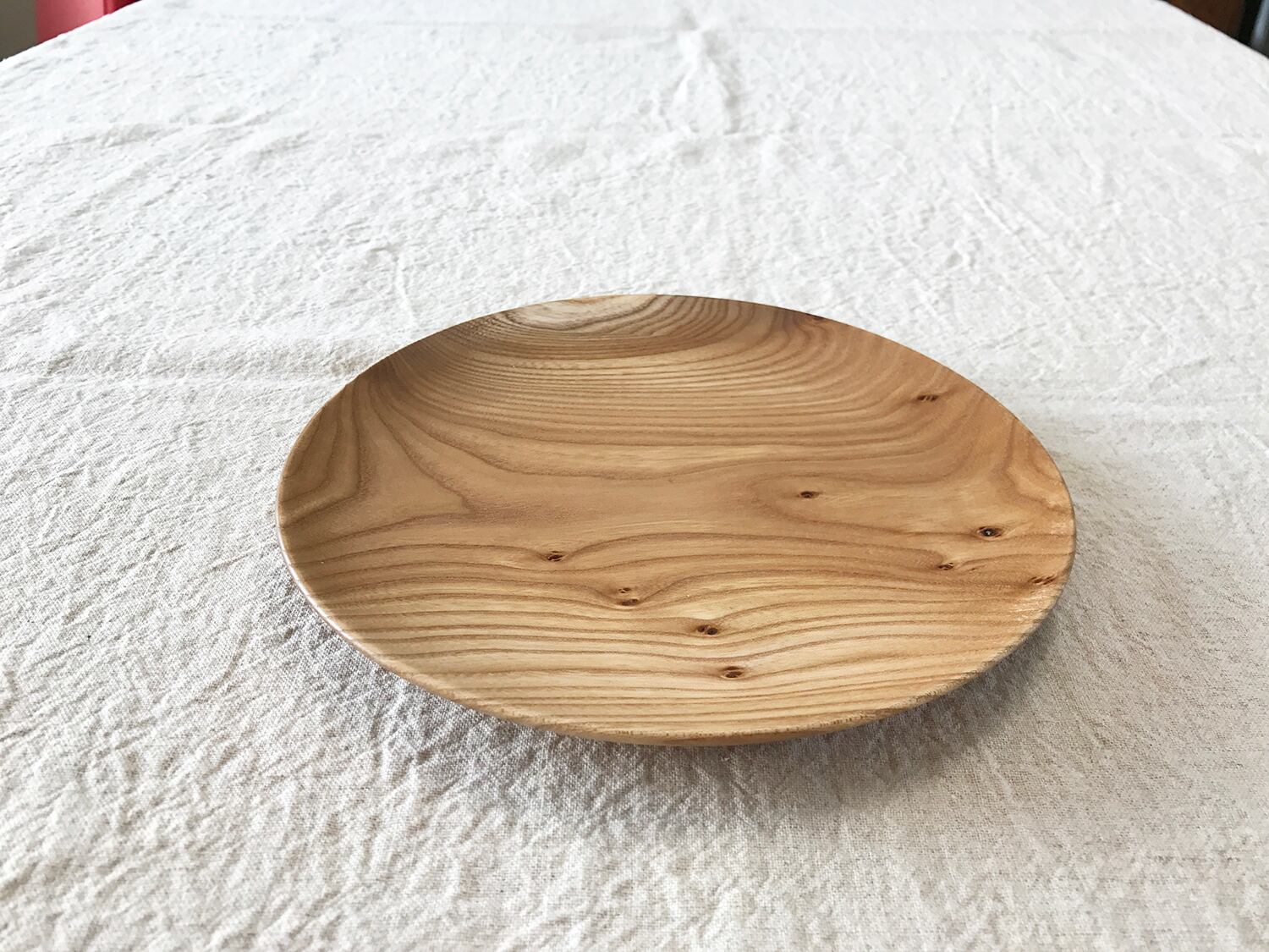 21cm 中皿 (定番のお皿) | 工房 十勝の木のうつわ web shop