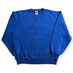90s "RUSSELL” Blue Plain Color Sweat / "ラッセル” ブルー 無地 スウェット