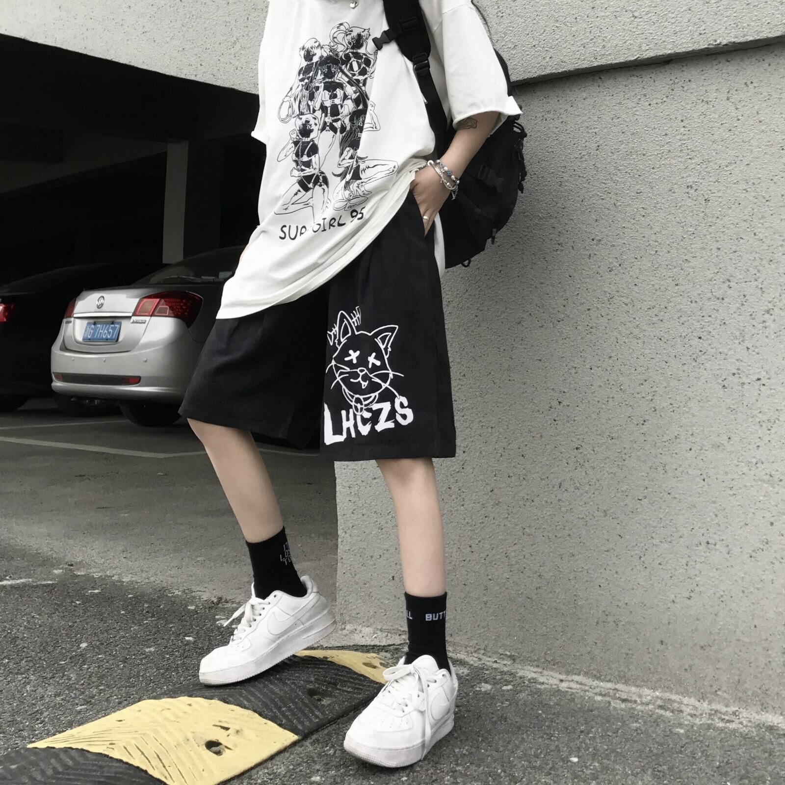 サマーパンツ レディースカジュアルルーズスタイルプリントショーツ ストリート 夏物 ブルマー ケッペル68602562767