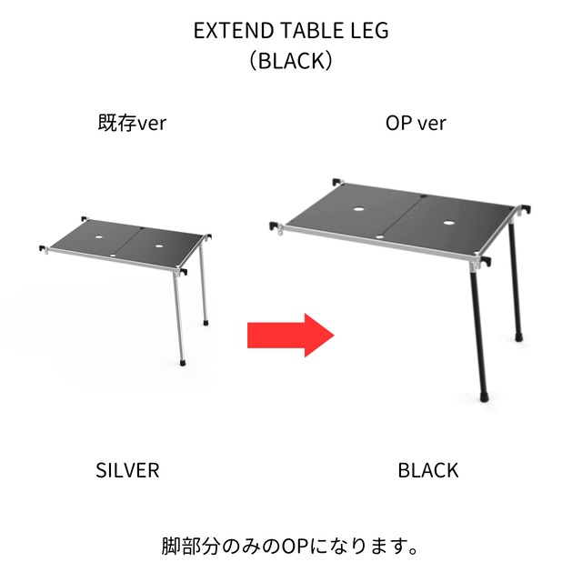 EXTEND TABLE LEG（BLACK）