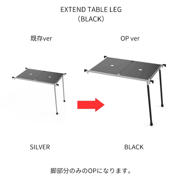 EXTEND TABLE LEG（BLACK）