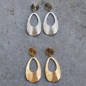 Oval Drop Pierce/Earring