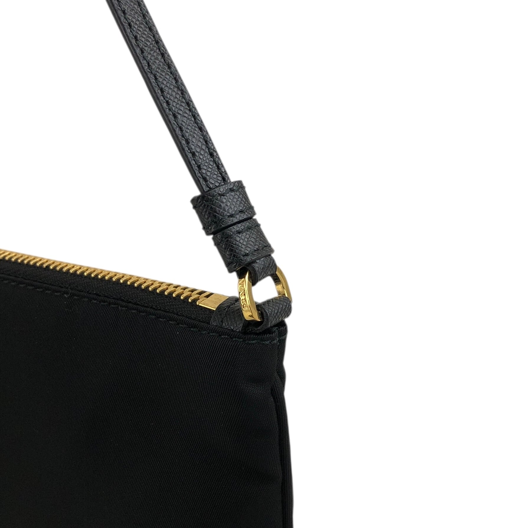 PRADA プラダ ショルダーバッグ ブラック ロゴ ナイロン アクセサリー