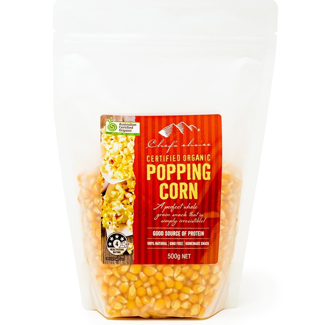 シェフズチョイス オーガニック ポップコーン 500g オーストラリア産 Organic Popping Corn