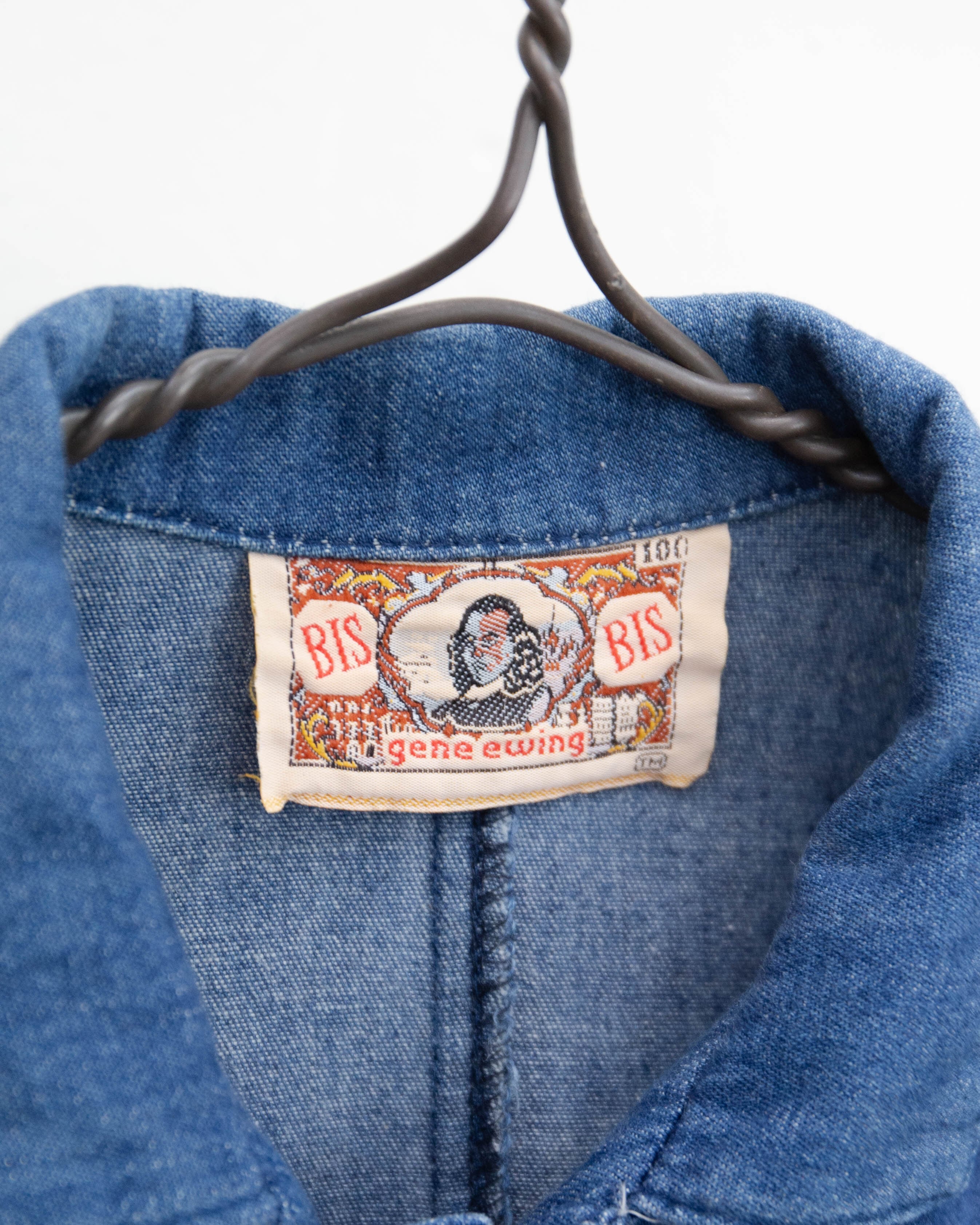 1980-90s GENE EWING BIS - open collar denim wide shirt | LUIK FINN