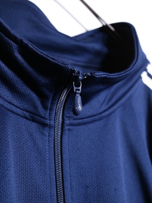 ”adidas” navy × white XXXL super oversize track jacket