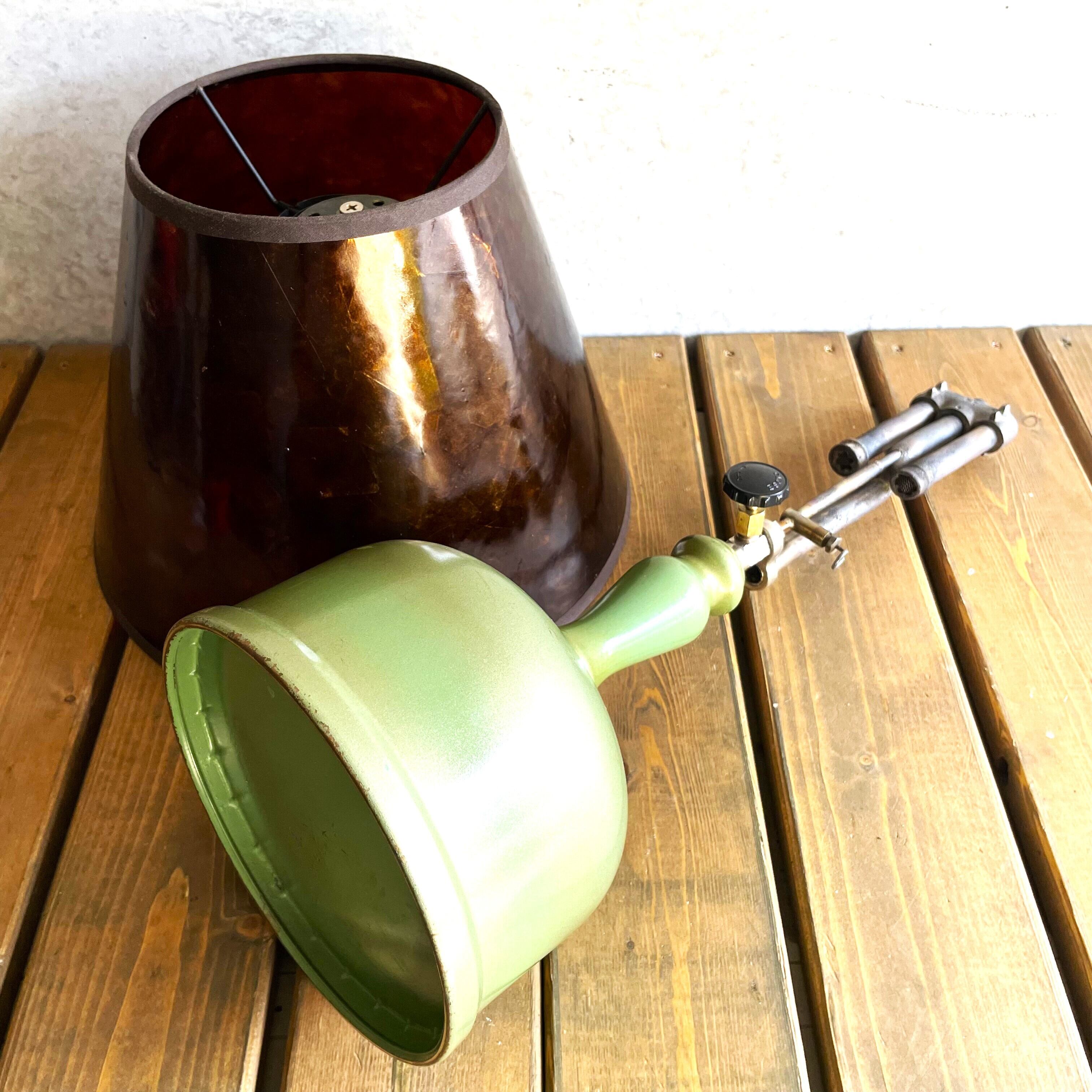 コールマン 168K カナダ　ケロシン テーブルランプ コールマン 168K ビンテージ テーブルランプ マイカシェード