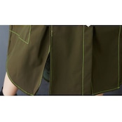 コントラスト ステッチ シャツワンピース 60059