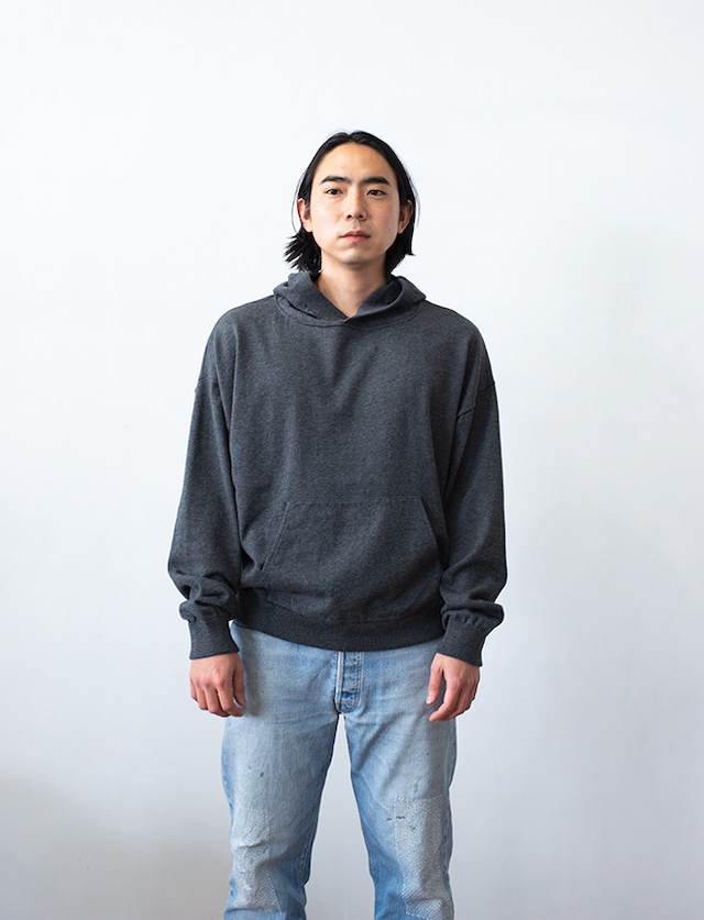 aulico : KNIT HOODIE / GREY