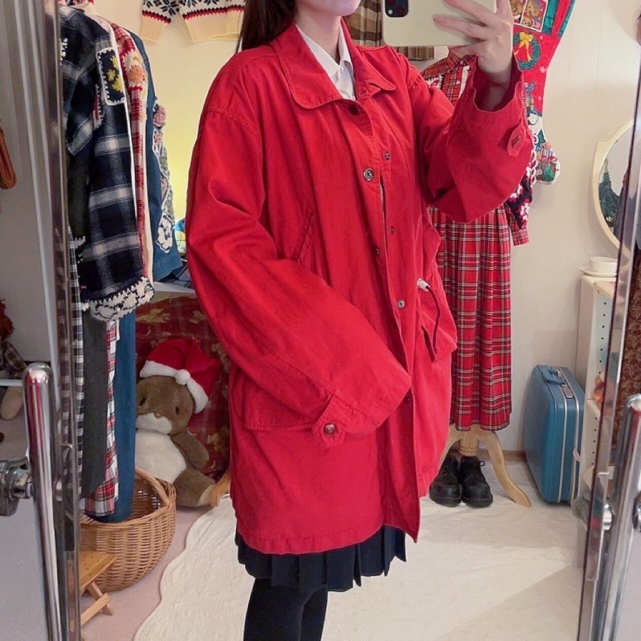 ABAHOUSE / red logo coat