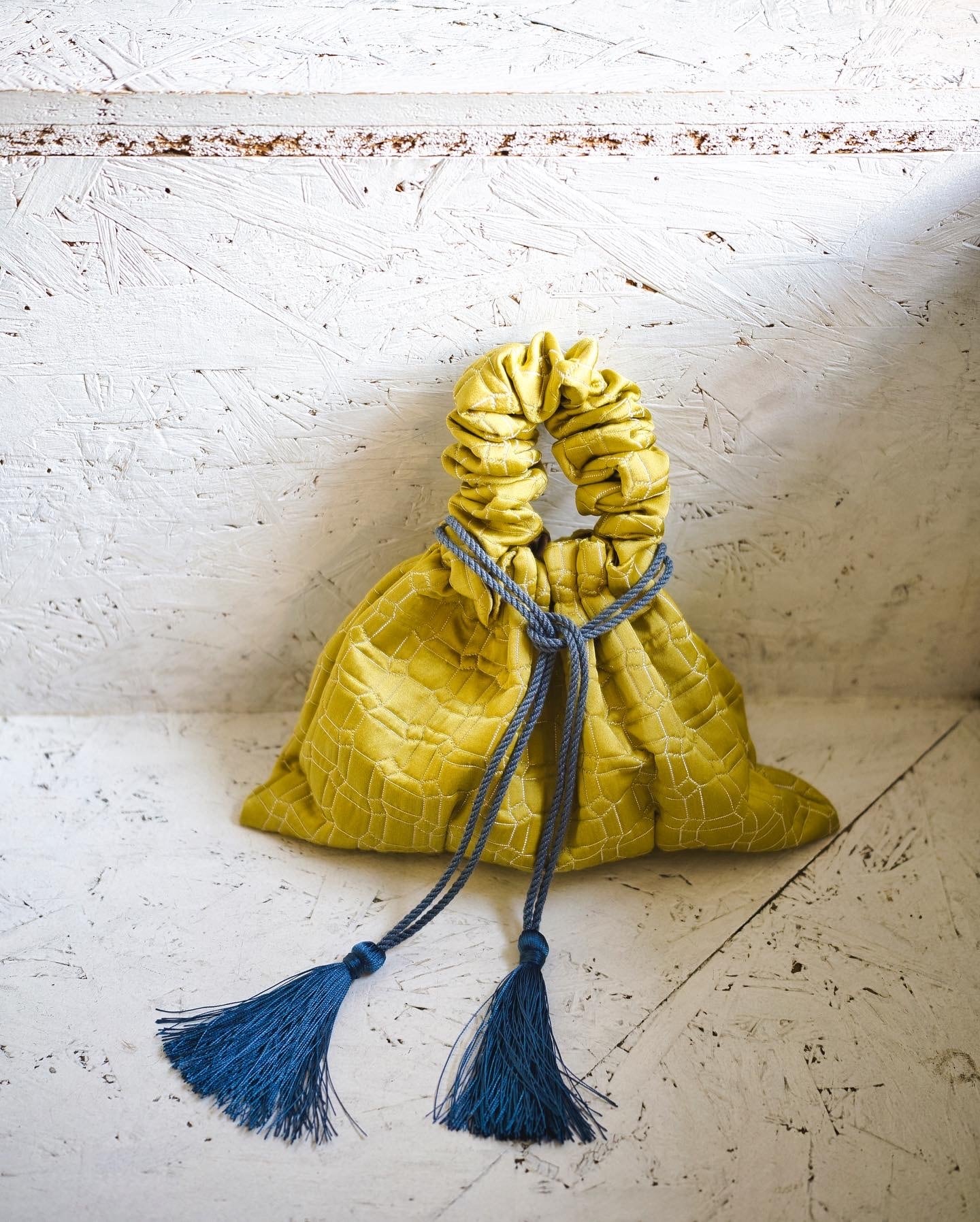 シュリンク巾着 イエロー | mine_corplus