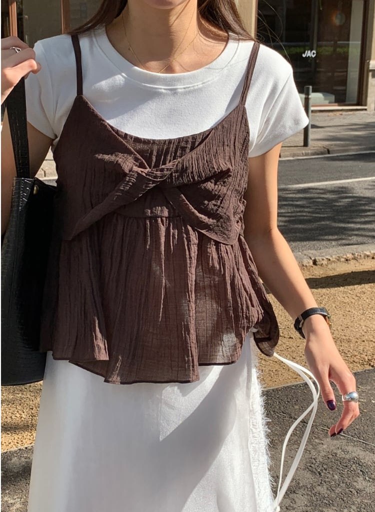 Shiny Gathered Bustier