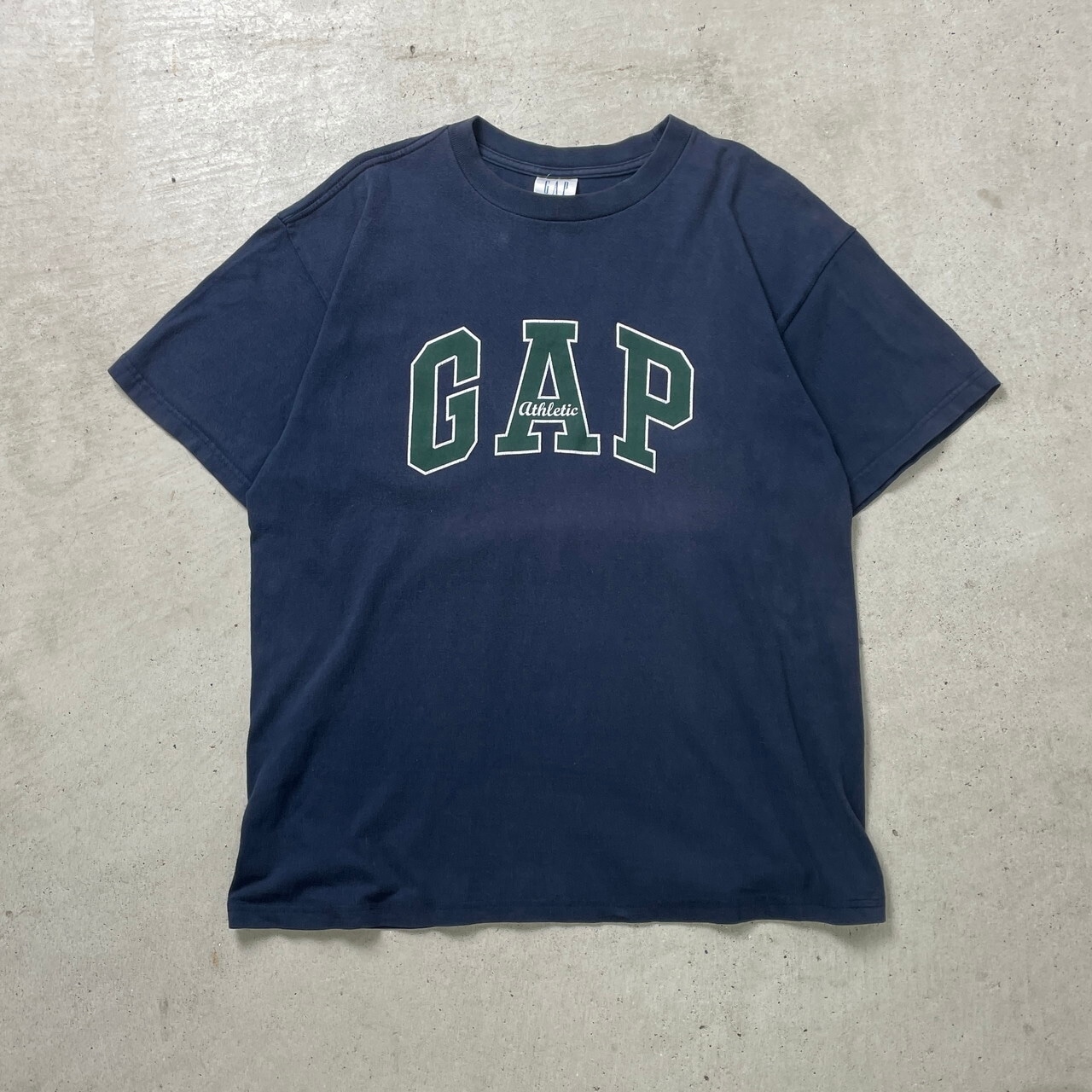 00年代 GAP ギャップ プリント Tシャツ メンズL 古着 00s Y2K 紺色【T 