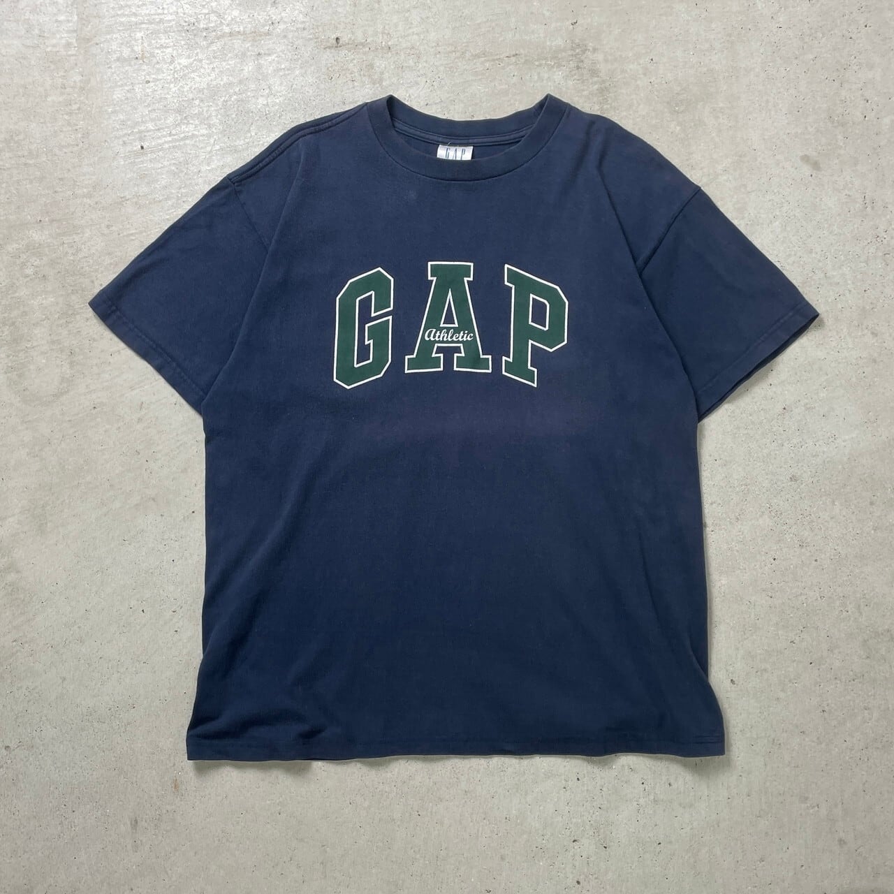 00年代 GAP ギャップ プリント Tシャツ メンズL 古着 00s Y2K 紺色【T 