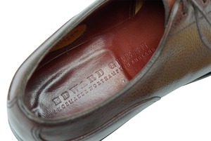 【EDWARD GREEN】DOVER U-Tip  Brown Grain Leather 5h E (Second Hand)