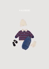 韓国子供服 / 26Autumn / 〖取寄〗valubebe / ミルキー ST 襟付きTシャツ / ベビー服 / キッズ服 *6M~S*