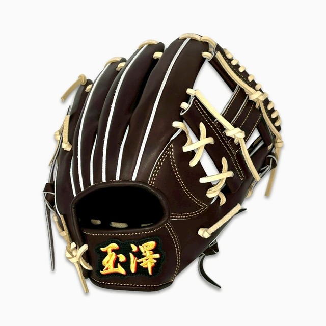 【硬式】玉澤 内野手用グローブ TUG-06DX 右投げ 新Hウエブ（本体：Dブラウン　紐：キャメル）｜タマザワ