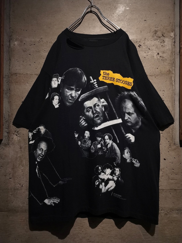 【Caka】"The Three Stooges" 90's Multiple Print Design Loose T-Shirt