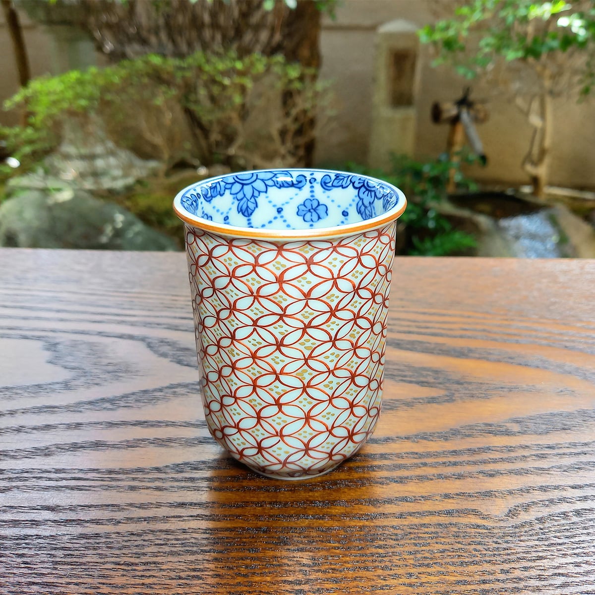 赤七宝湯呑 | 京の器 竹峰窯 Chikuhougama -