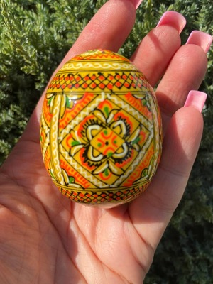 装飾用プィサンカ（イースターエッグ）with stand　コロミヤ博物館モデル