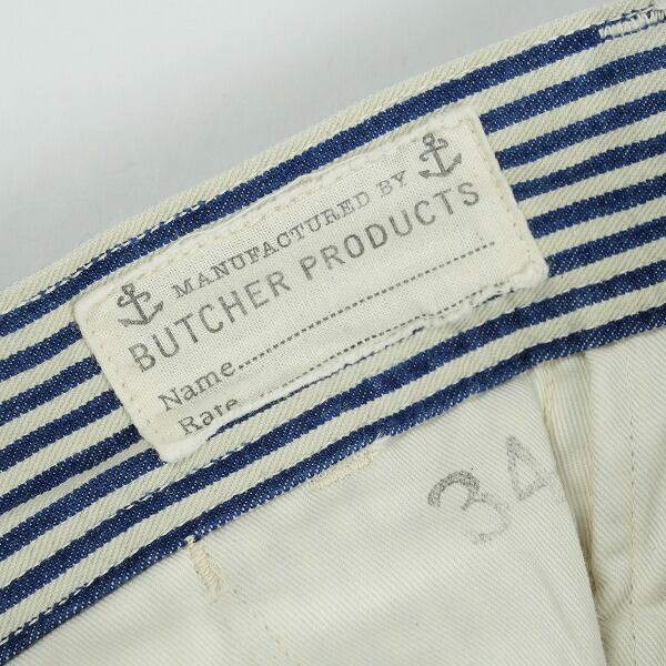 atlast butcher products ヒッコリーショーツ34 atlast butcher products ショーツ34ヒッコリーカラー atlast butcher