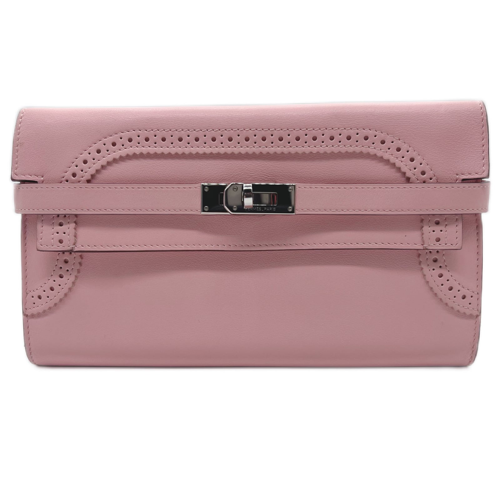 HERMES】エルメス ケリーウォレット ギリーズ ヴォースイフト ローズ