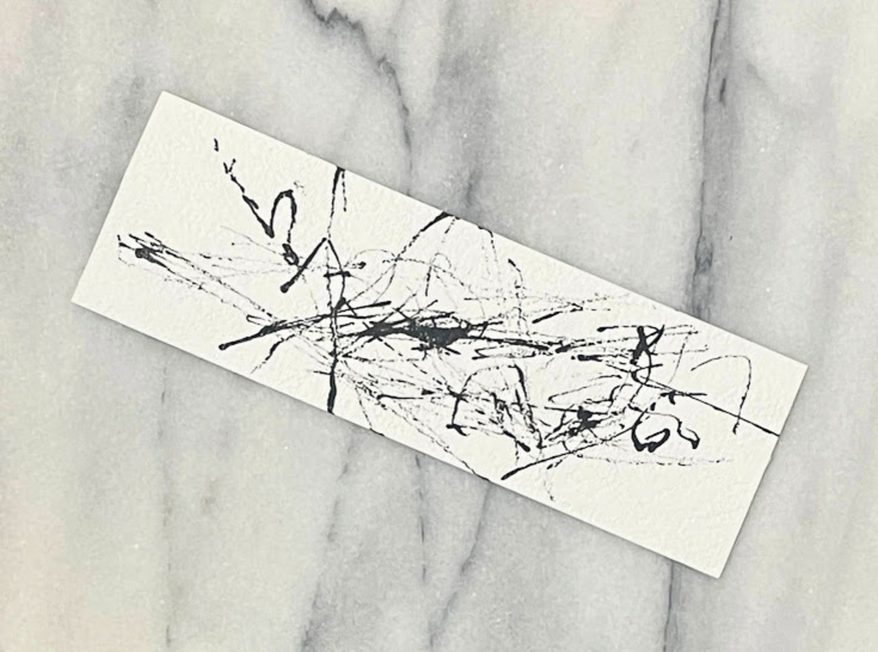 ブックマーク【直筆書入り＆ロゴスタンプ(大)押印】「Untitled4」