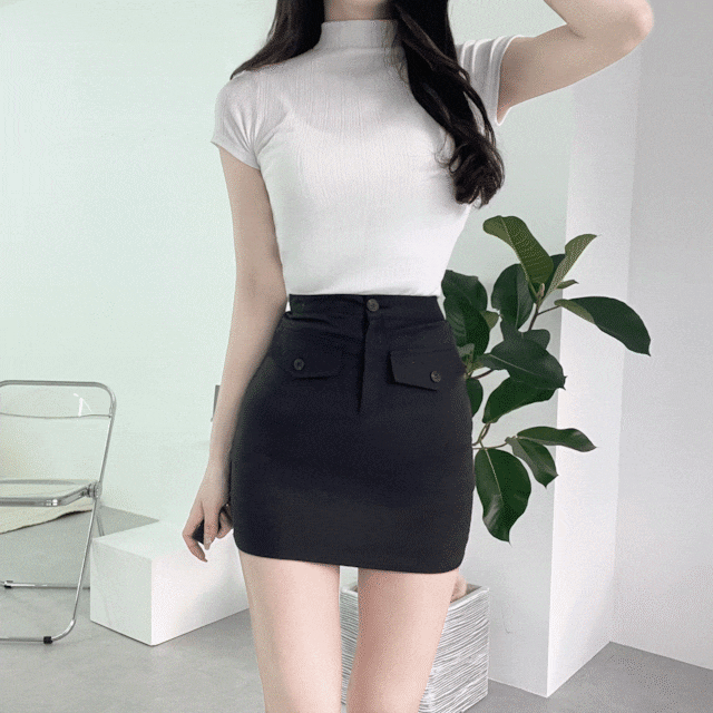 トレンチタイトミニスカート