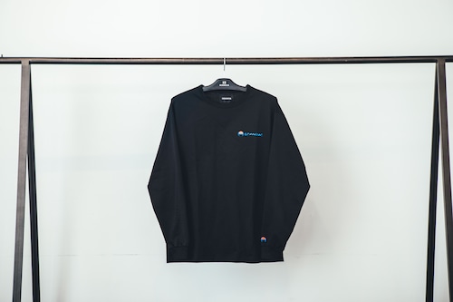 HE-110 HERMOUR LOGO LONG SLEVE T-SHIRTS【BLACK/WHITE】