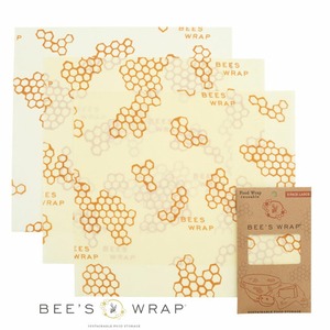 【SALE 20%OFF】BEE'S WRAP [ビーズラップ]  ラージ ラップ 3ピース [20420004] ミツロウ・蜜?・エコ・サスティナブル・繰り返し・ラップ・保存・  ボウルカバー・アウトドア・キャンプ[2021AW] Lサイズ (3P)