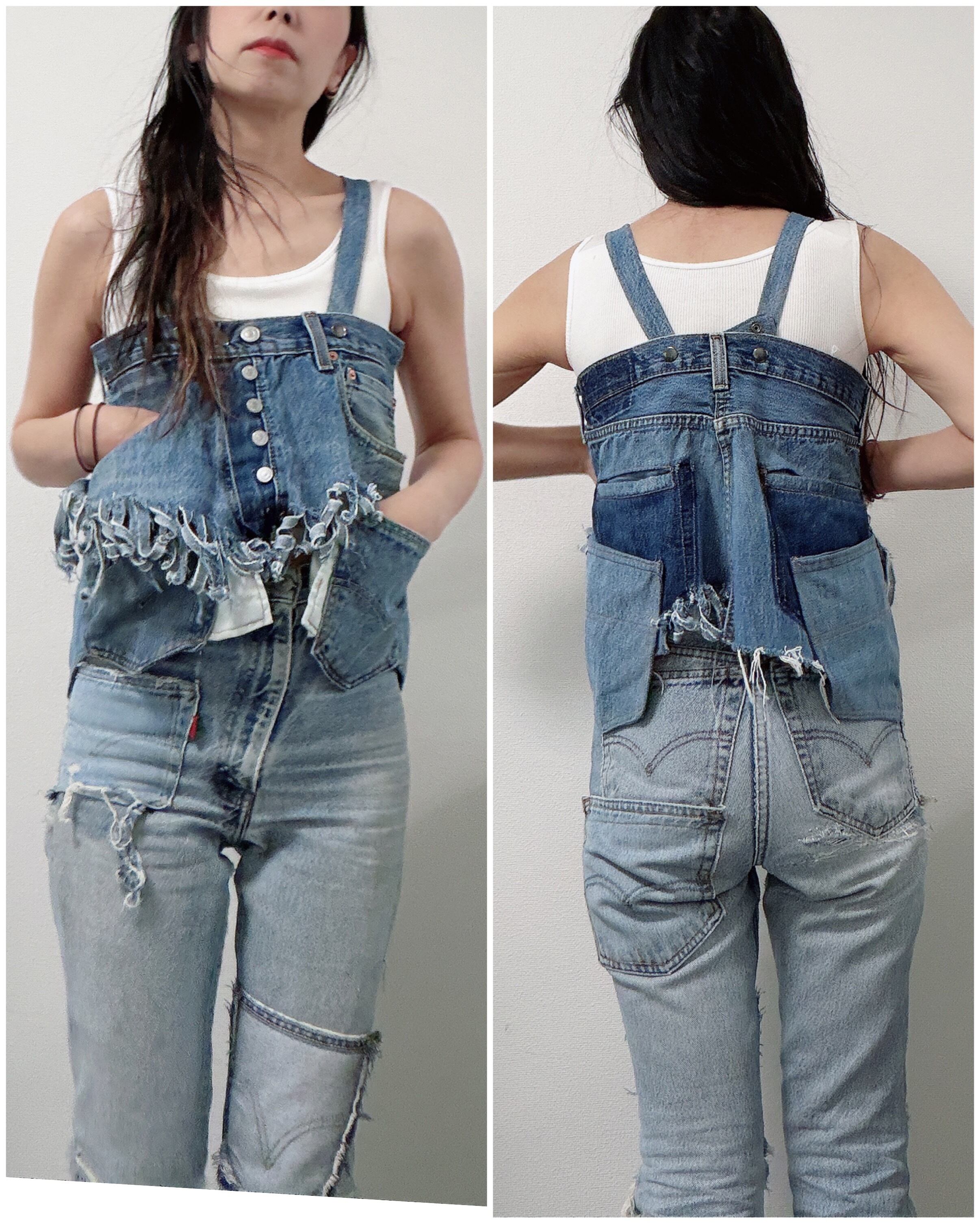Denim 2way bustier