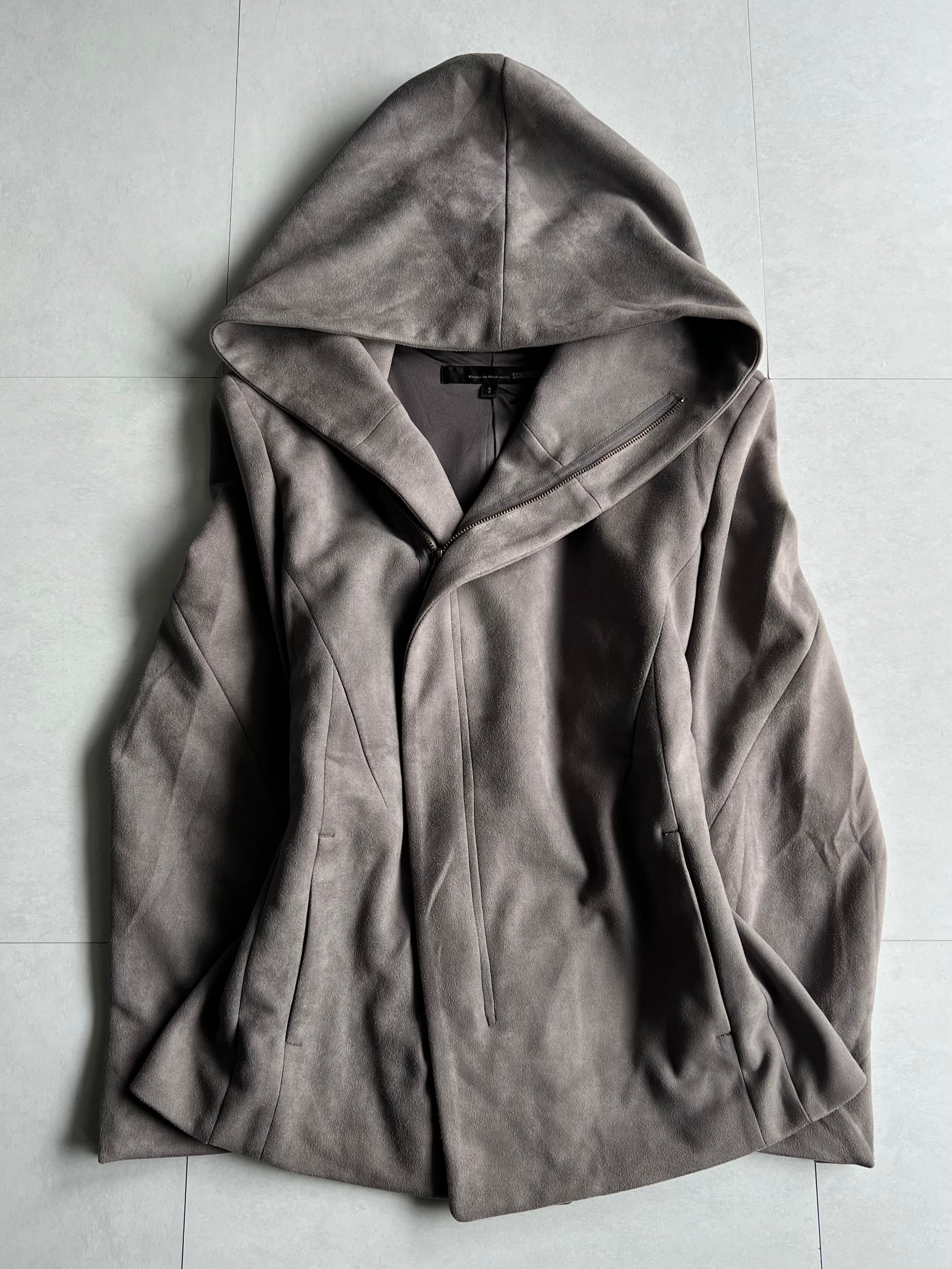"SCHLÜSSEL" Deformation Big Hoodie Jacket