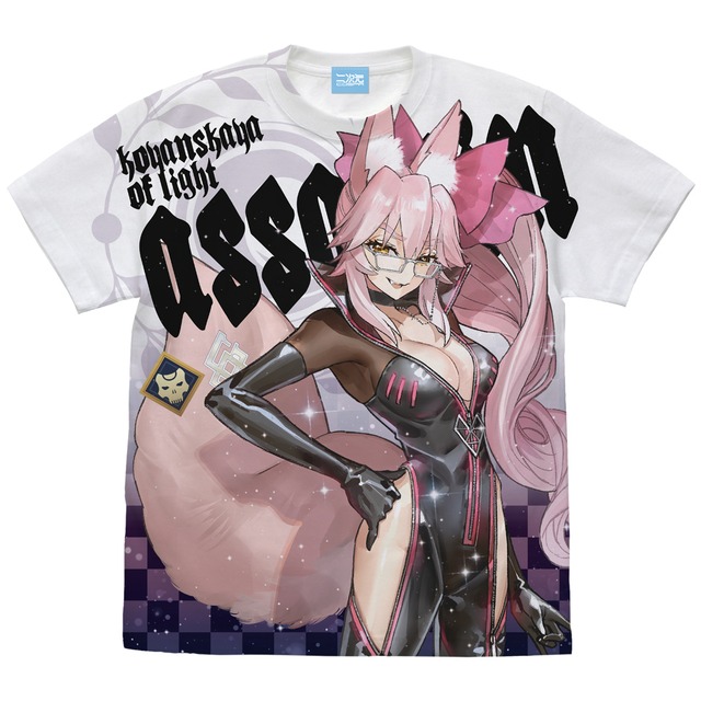Fate/Grand Order アサシン/光のコヤンスカヤ フルグラフィックTシャツ/WHITE-S/M/L/XL