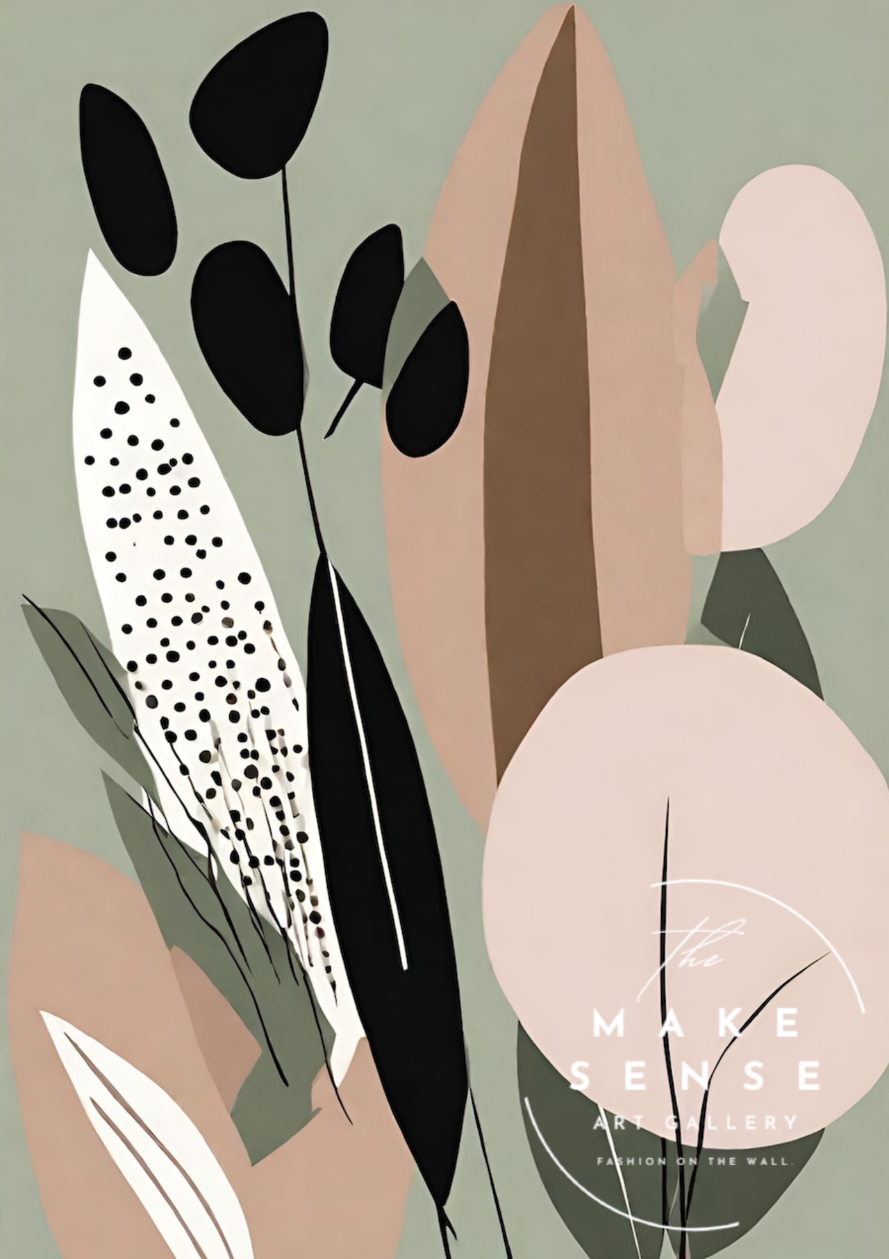 Calm｜静けさを纏うミニマルアートポスター｜余白が美しいシンプルインテリアに映える上質デザインで空間をやさしく整える一枚A4ポスター