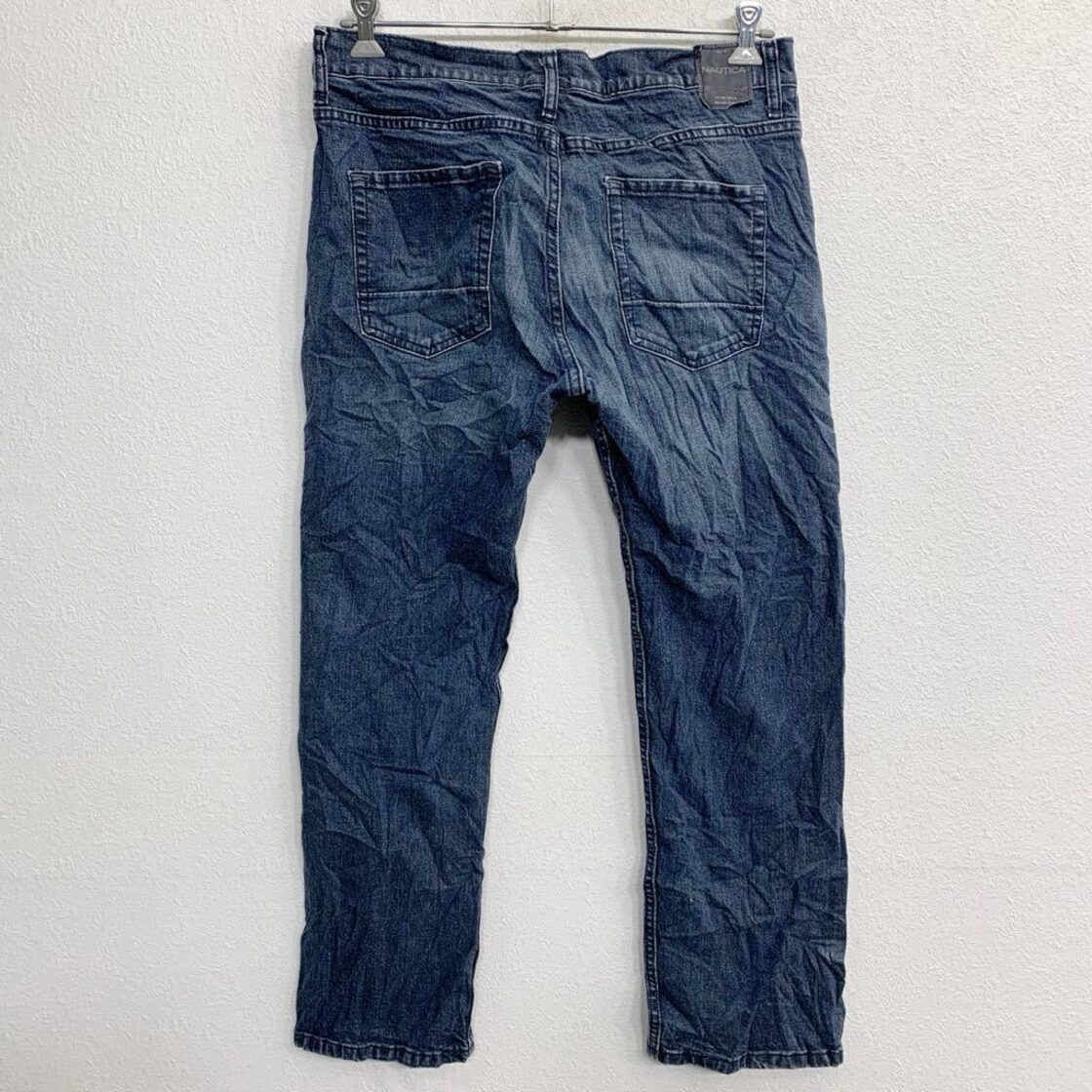 NAUTICA デニムパンツ W33 ノーティカ インディゴ メキシコ製 古着卸 