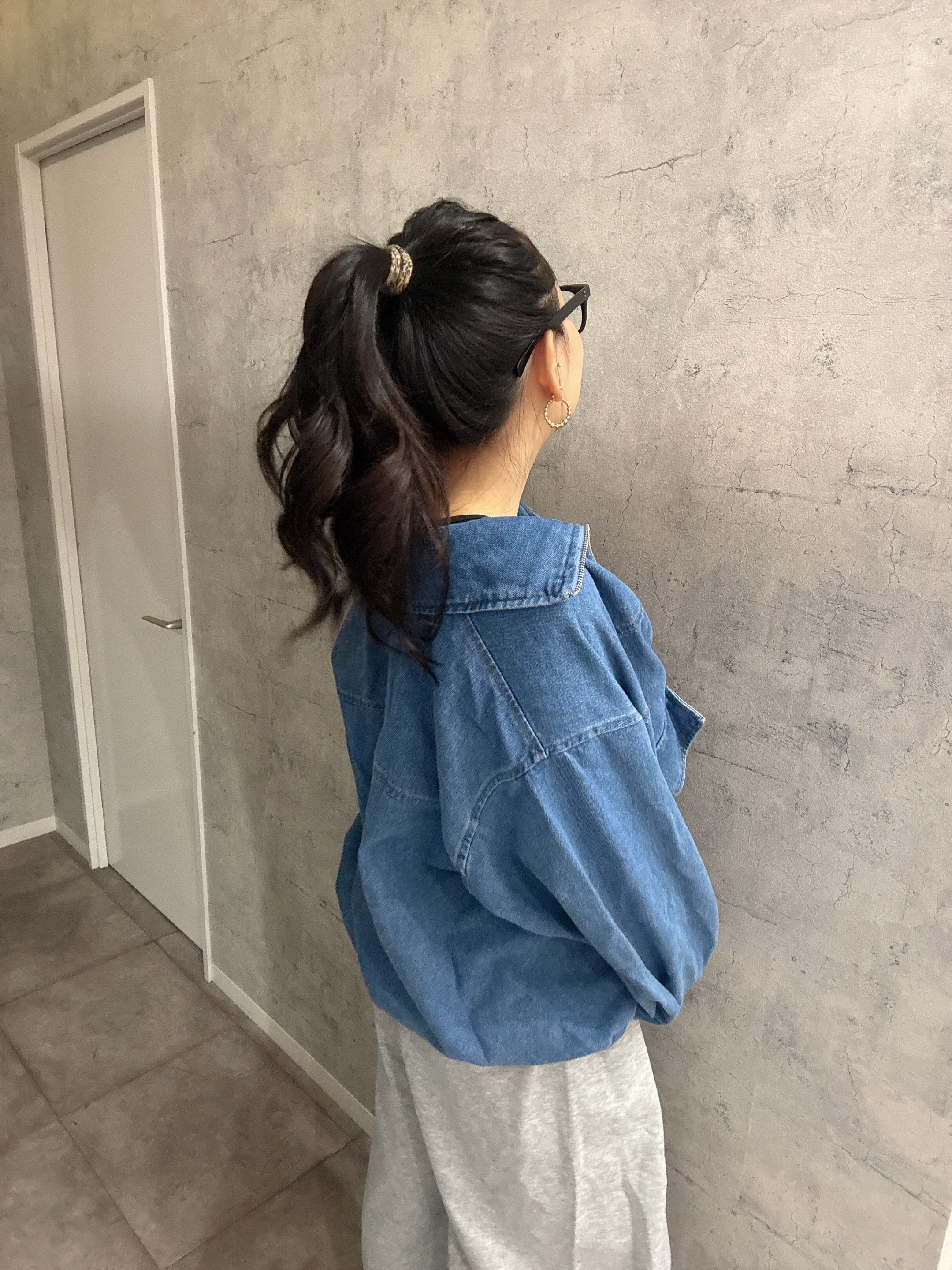 スタンドネックオーバーサイズデニムジャケット | 株式会社Ache