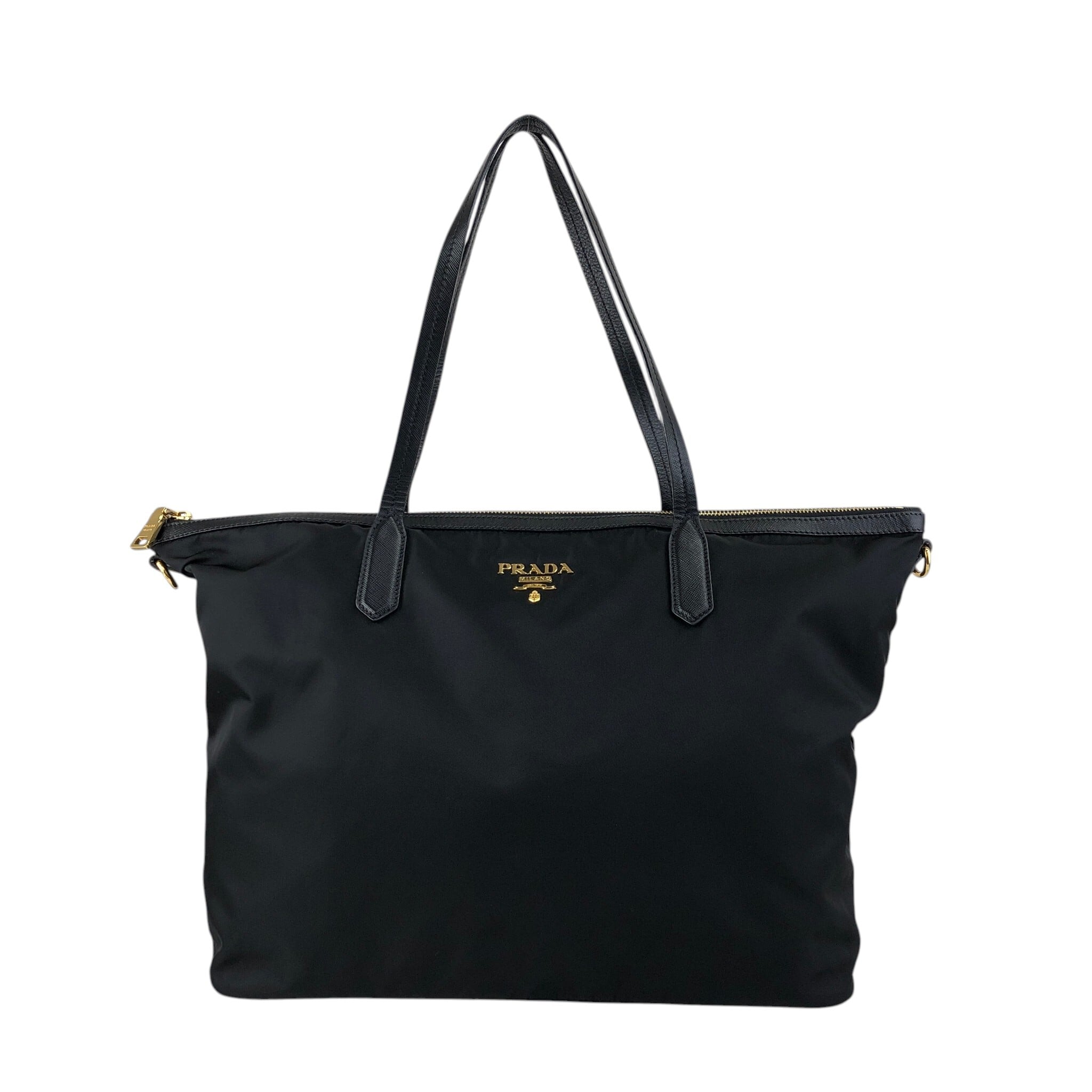 PRADA プラダ ナイロントートバッグ 黒 ヴィンテージ PRADA プラダ ハンドバッグ ブラック ロゴ ナイロン トートバッグ