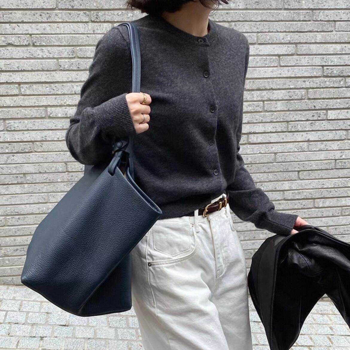 ボタンフロント 腰丈 長袖 カーディガン YH9654