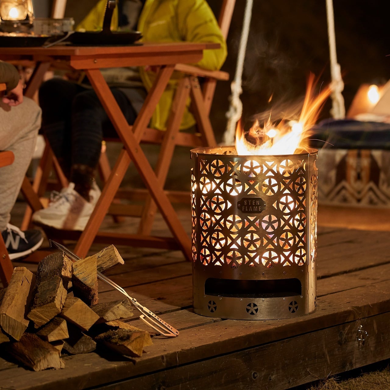 大型焚き火台 STEN FLAME GLAMP -Temari-（テマリ柄） | STEN FLAME