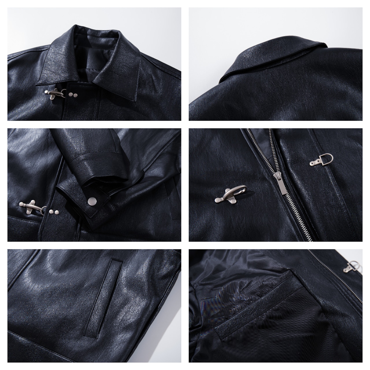 VINTAGE ストリート ファイヤーマン PUレザージャケット T2337