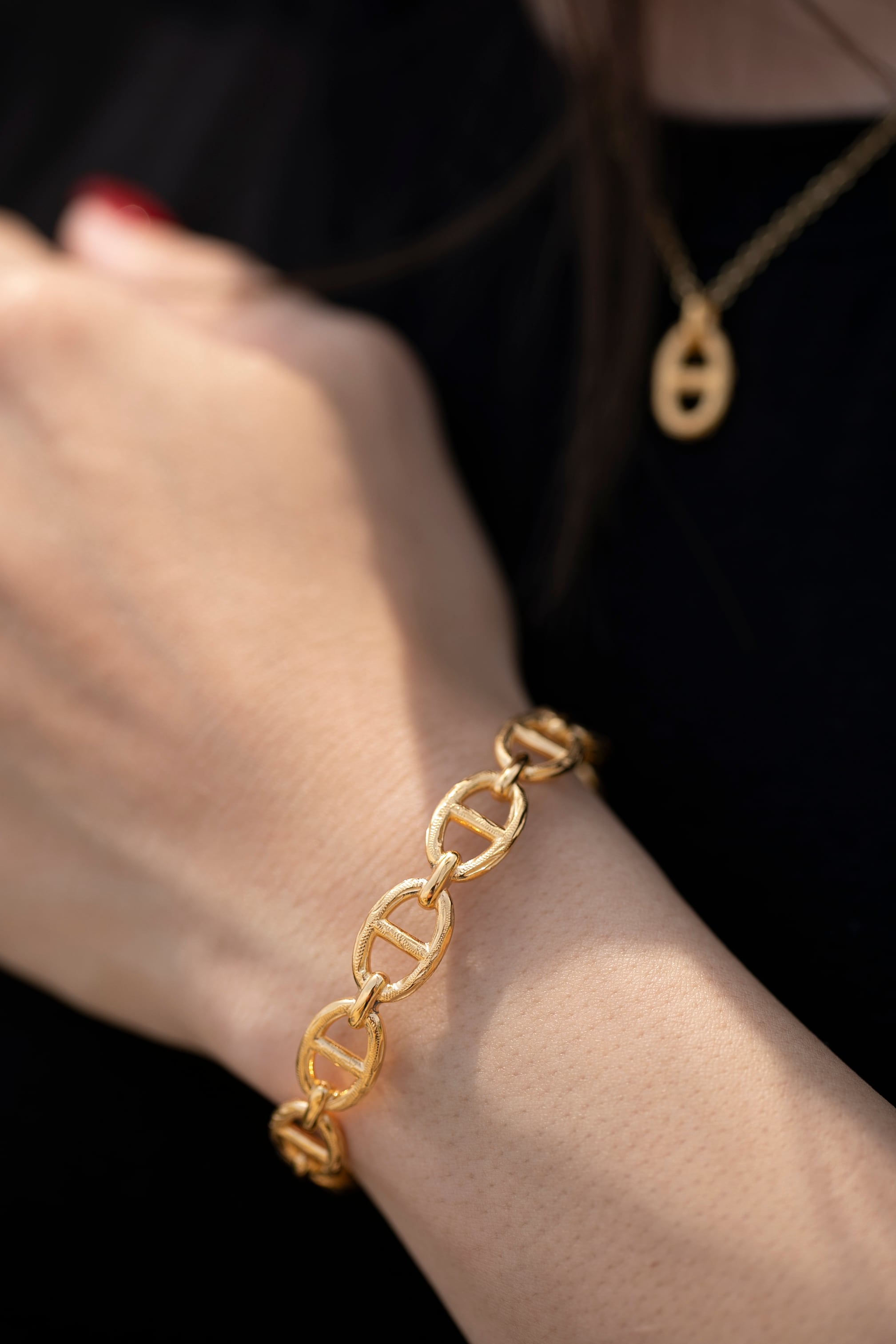anchor chain bangle