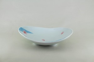 流水桜　楕円鉢（小）