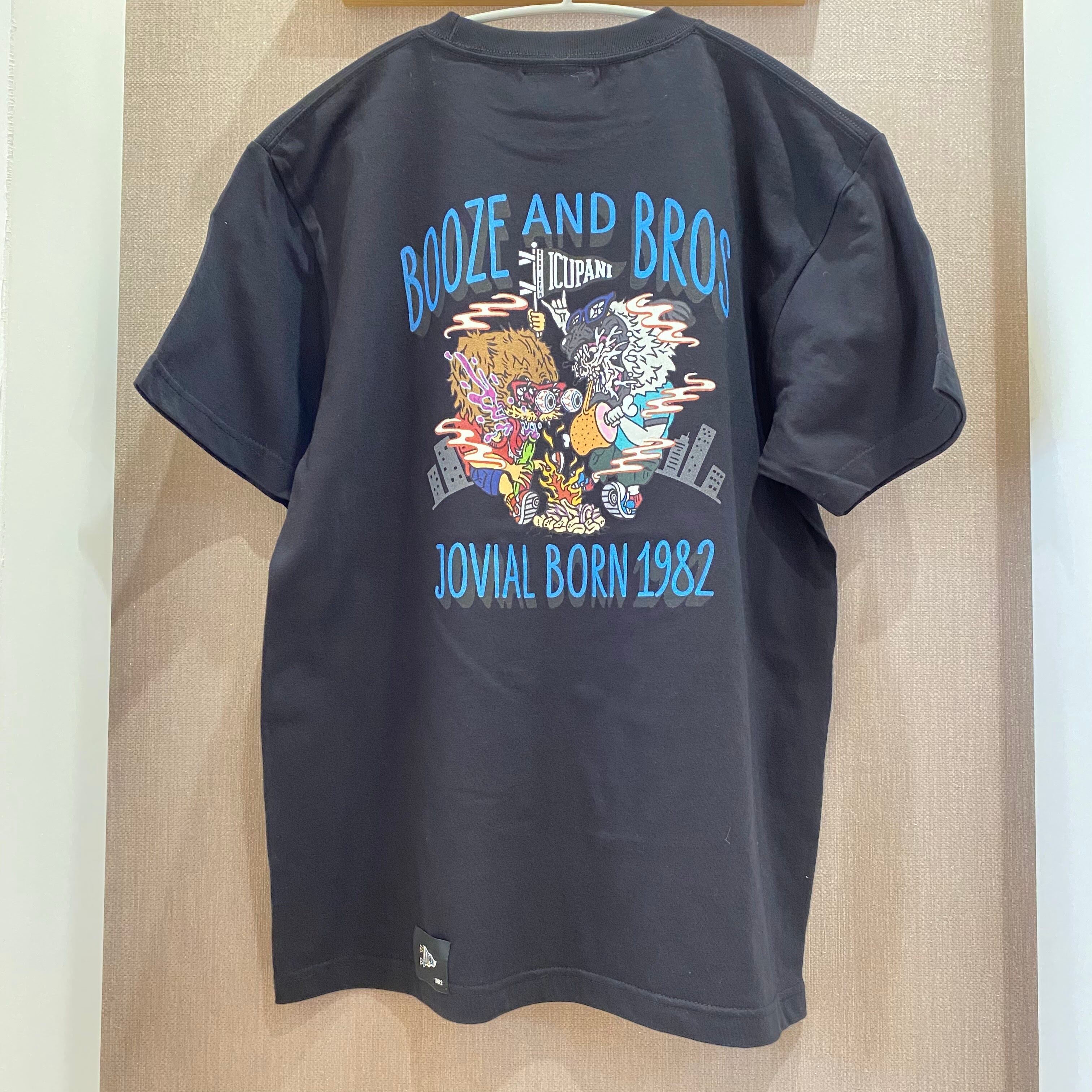 ICUPANI】オリジナルデザイン クレイジードッグTシャツ ブラック
