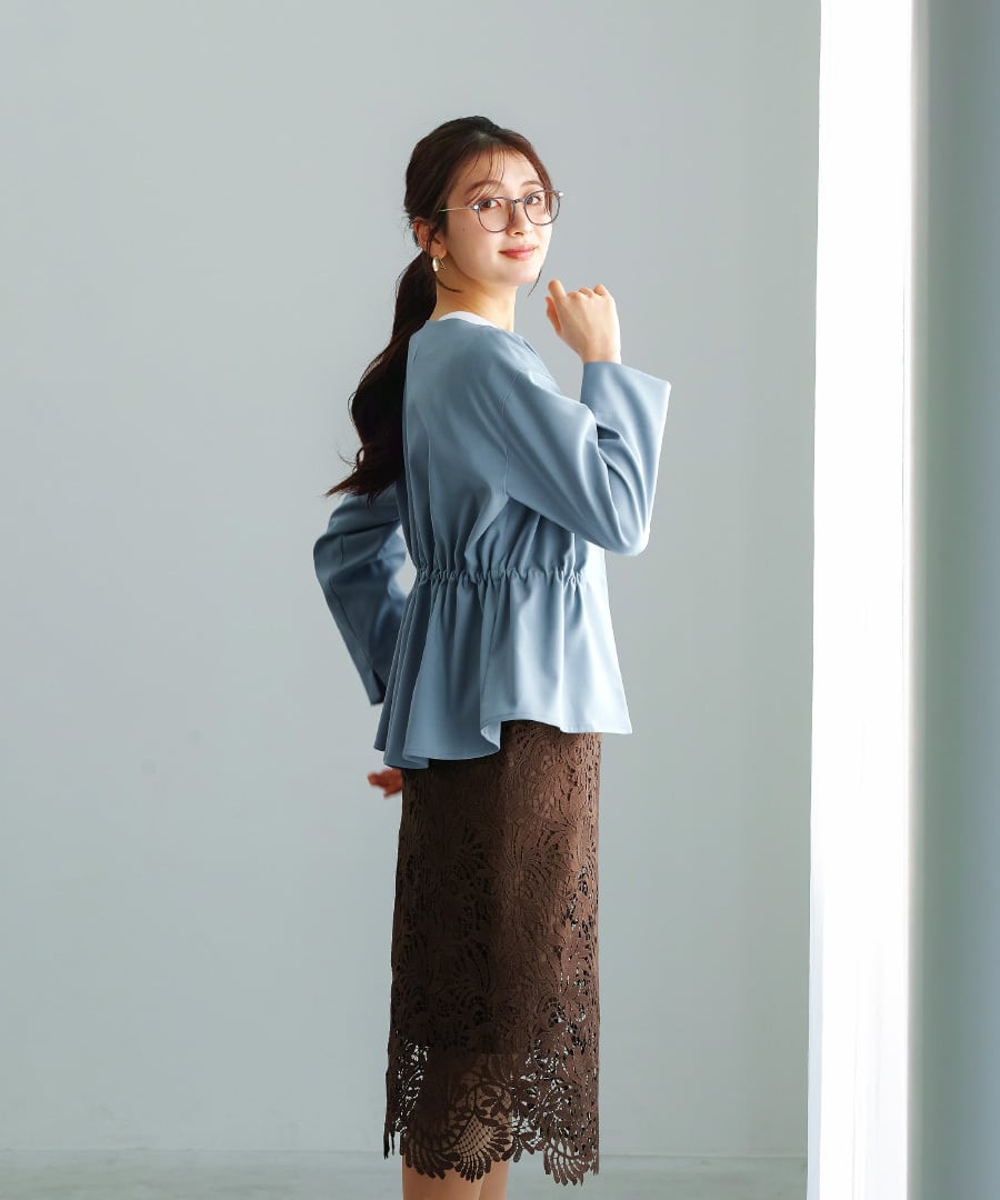 SALE 50％OFF】【サステナブル素材】オックスシャンブレー・ドロスト