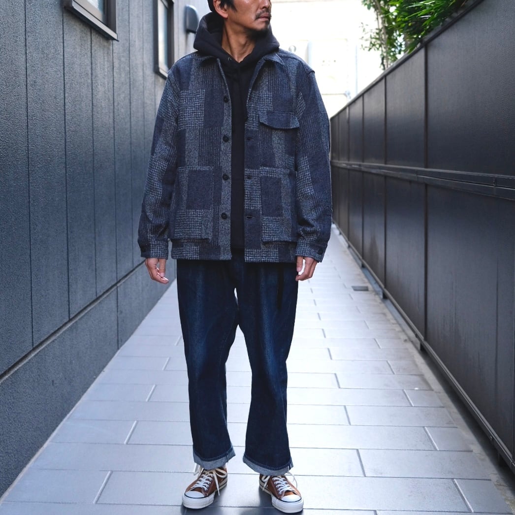 SASSAFRAS(ササフラス) / Digs Crew Half Cotton Tweed Patch SASSAFRAS(ササフラス) / Digs Crew Half Cotton Tweed Patch