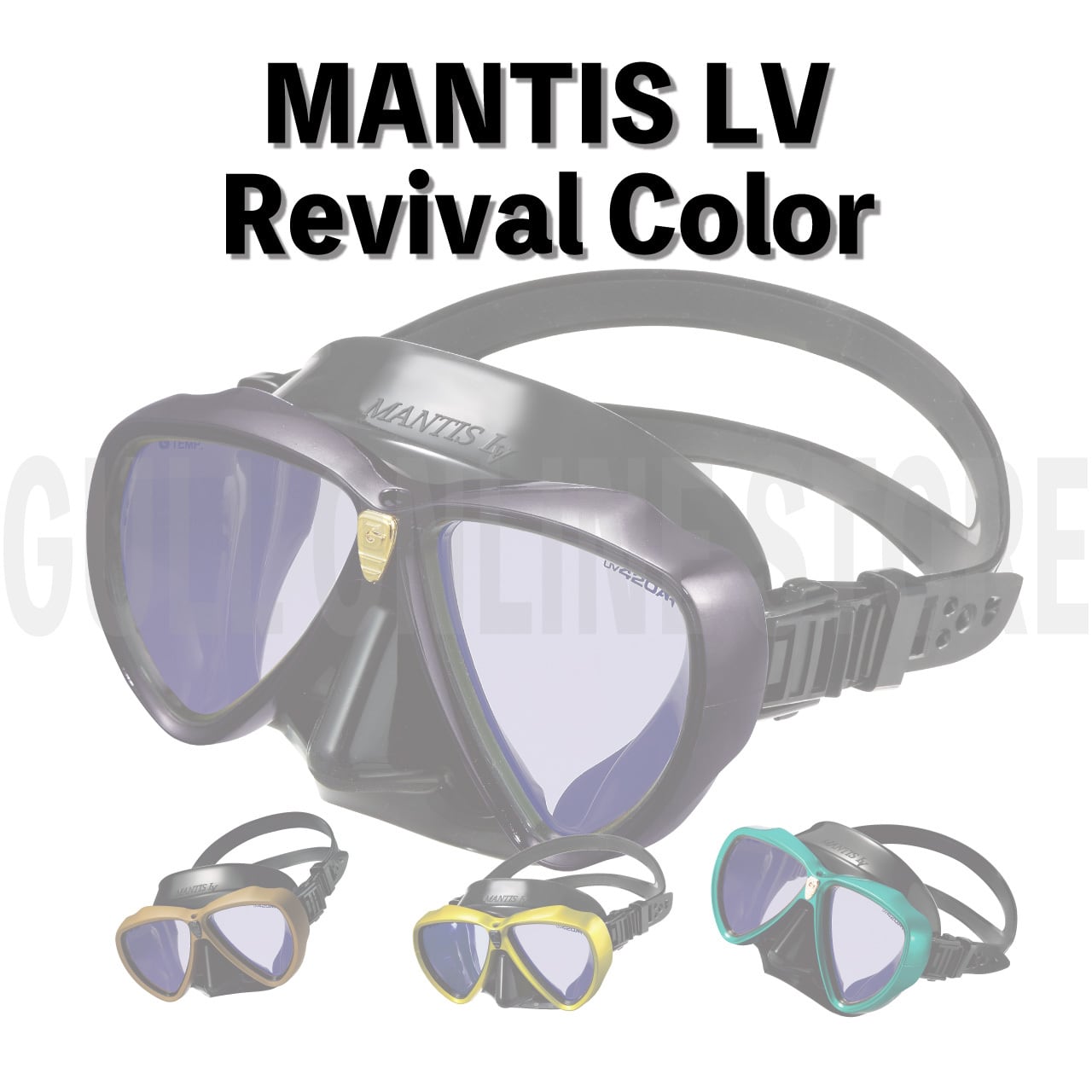OnlineStore限定】MANTIS LV リバイバルカラー GULL ダイビングマスク  