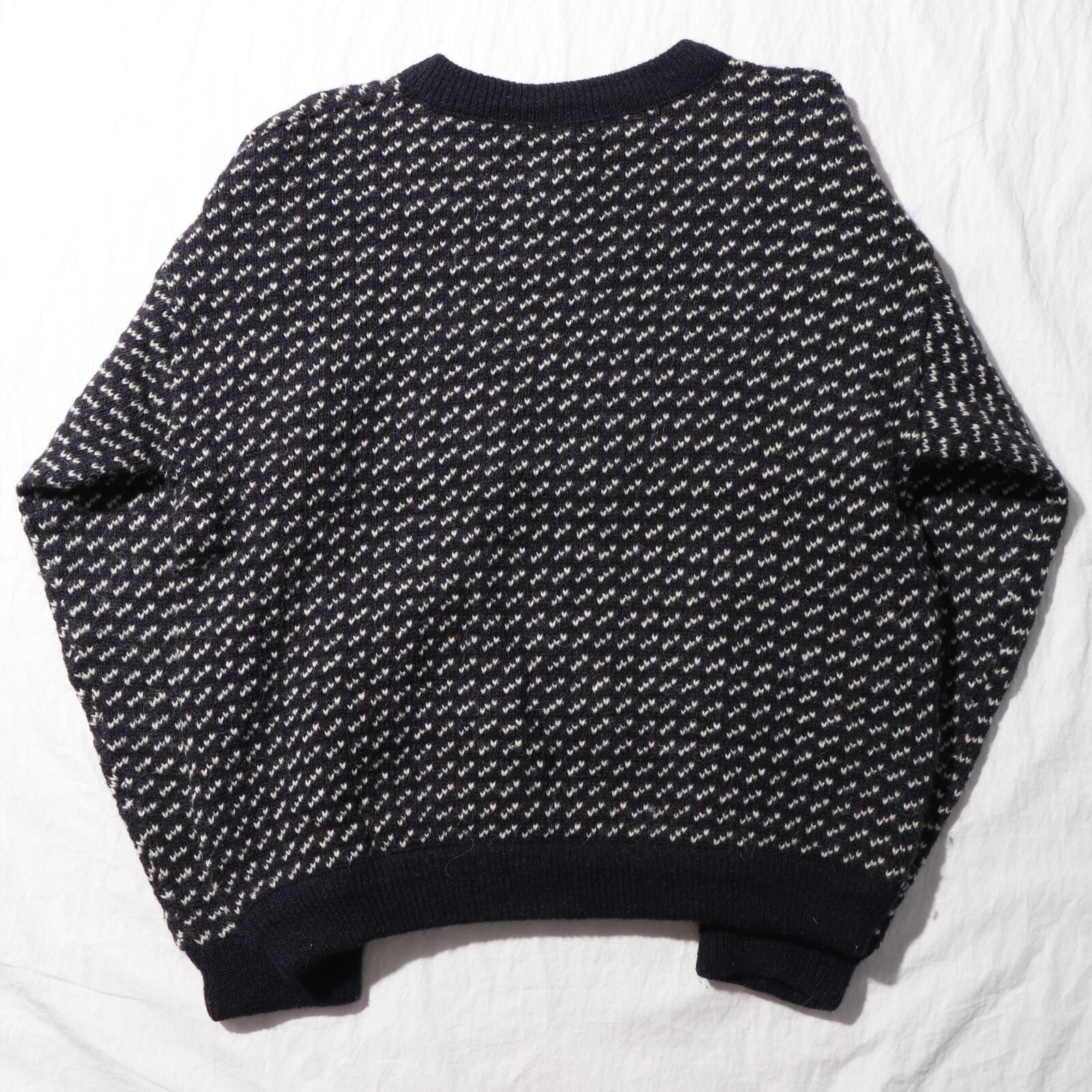 美品 M バーズアイセーター L.L.Bean 70s 80s ニット エルエルビーン 