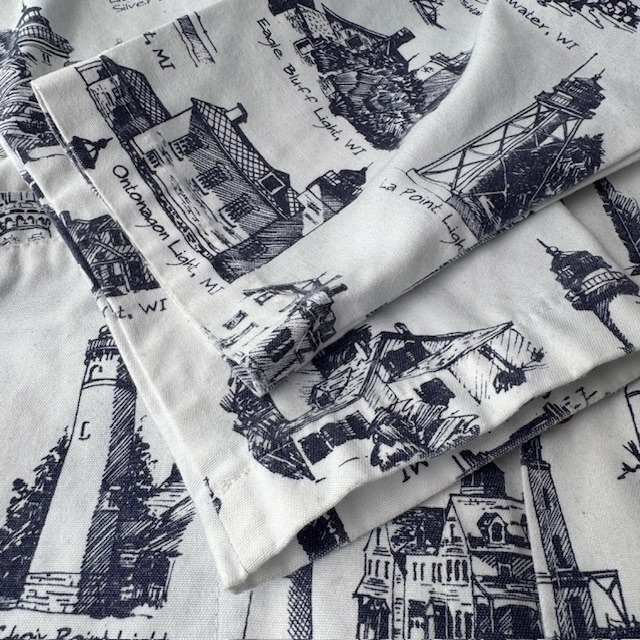 Michigan Rag フーディ 灯台プリント 90s 画像6