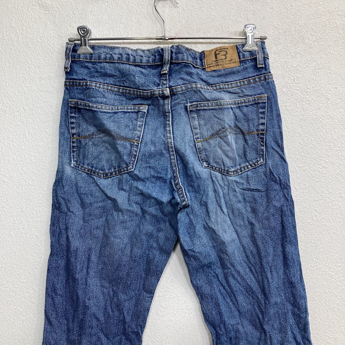 FULL BLUE デニムパンツ W33 ボタンフライ ブルー 古着卸